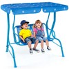 HONEY JOY Kids Patio Swing, 2-Seater Outdoor Porch Swing Lounge