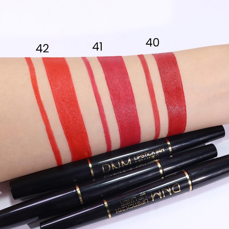 evpct 1Pcs Red Velvet Matte Lip Liner and Lipstick Combo