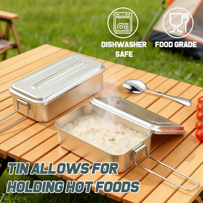 Camping Mess Tin, 8 Pcs Camping Mess Tins for Camping