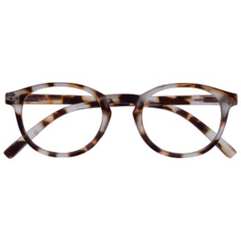 OPULIZE-Gafas de lectura Zen, carey marrón claro, pequeñas, para hombre y mujer, con bisagras de resorte R241T +1,50