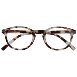 OPULIZE-Gafas de lectura Zen, carey marrón claro, pequeñas, para hombre y mujer, con bisagras de resorte R241T +1,50