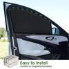 WD&CD Car Curtains, Set of 2, Magnet, Light Blocking, Easy