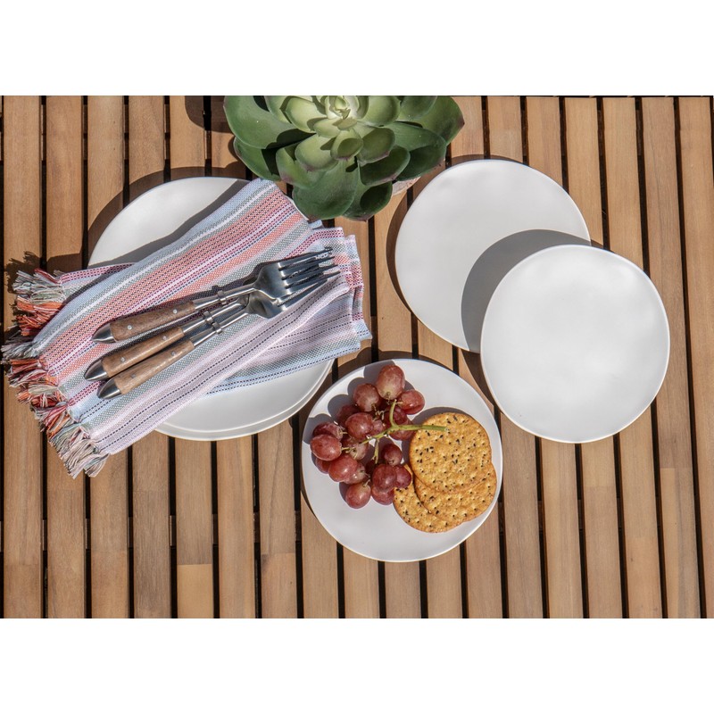 Abode Homewares Organic Cream newWave Microwave Safe Premium Melamine Dinner