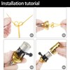 L&M Lamp Socket Replacement, E26 Threaded Base, Turn Knob for
