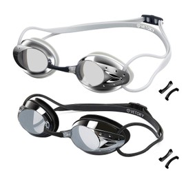 vetoky Swim Goggles, 2 Pack Swimming Goggles No Leaking Adult Men Women Youth