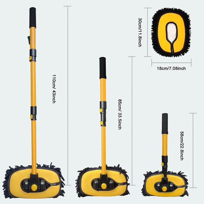 YeewayVeh Car Wash Brush with Long Handle, Microfiber Car Wash