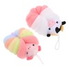 OATIPHO 2pcs Bath Loofah Adorable Pig Cow Designs Large Mesh