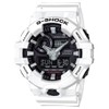 G-SHOCK GA700-7A Mens White/Black Analog/Digital Watch with White Band