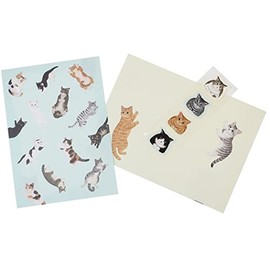 Felissimo Cat Club [Letter Set] Letter Set/Blue Cat