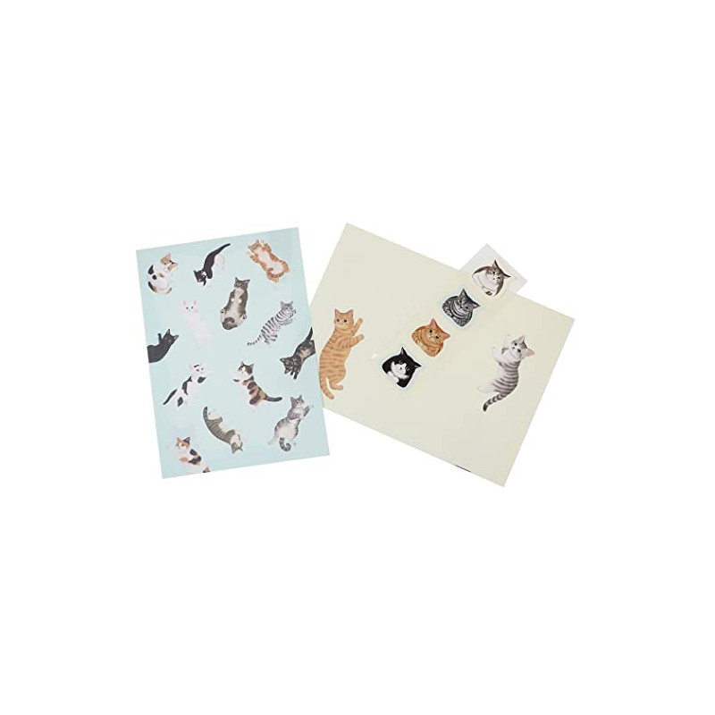 Felissimo Cat Club [Letter Set] Letter Set/Blue Cat