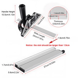 AOKWAWALIY tool appendix miter saw guide attachment the fence milling machine Planer guide router table accessories woodworking miter gauge precision table saw accessories cutting