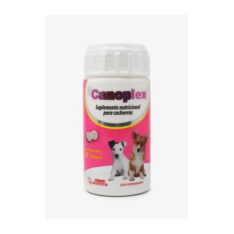 Canoplex Jr., Suplemento Para Cachorros 30 Tabletas, Holland