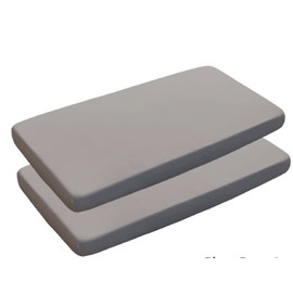 Sasma Home - 100% Natural Cotton Travel Cot Fitted Sheets 100cm x 70cm Very Soft Jersey Fitted Sheets to Fit Most Travel Cot Mattress