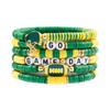 GOOTII Game Day Bracelets for Women Football Bracelets Green Yellow