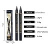 2pcs Delineadores Resistente Agua Negrosello Eyeliner Ojos