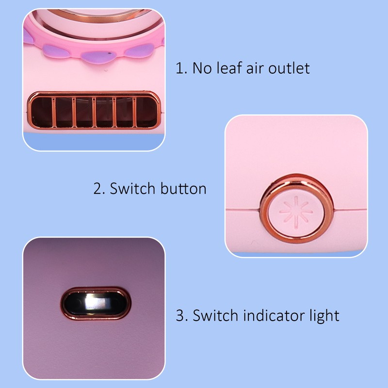 Handheld Fan Portable Hanging Neck Fan Camerashaped Mini Fan with