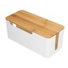 Cable Management Box Stylish Extension Socket Cord Organizer Box with
