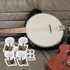 Yibuy Banjo Semiclosed Right Machine Head Tuning Tuner Peg Key
