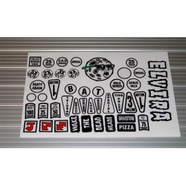 Bally Elvira And The Party Monsters Pinball Machine  Full Color Insert Decal Set