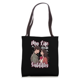 My Life Needs Subtitles K-Drama Love Tote Bag