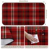 Kitchen Mats for Floor Red Plaid Washable Throw Entryway Rugs