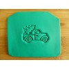 Truck and tree stamp