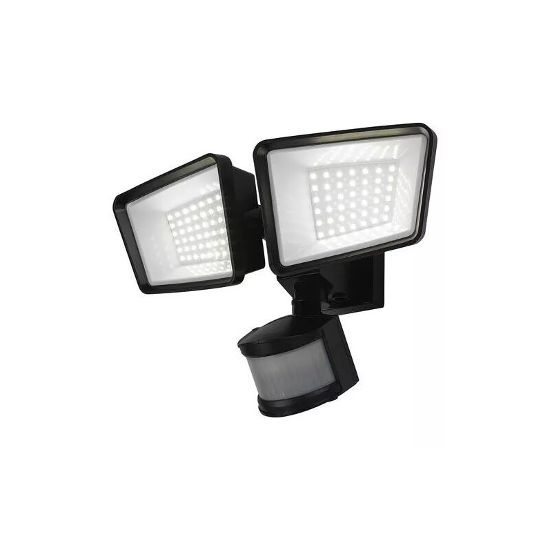 Patriot Lighting Black LED Solar Dual Head Motion Sensor Outdoor