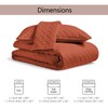 FLYMME King Size Quilt Bedding Set Burnt Orange Lightweight Bedspreads