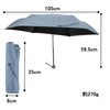 Champion CHM81MN58 Gentleman Mini Folding Umbrella, 22.8 inches (58 cm)