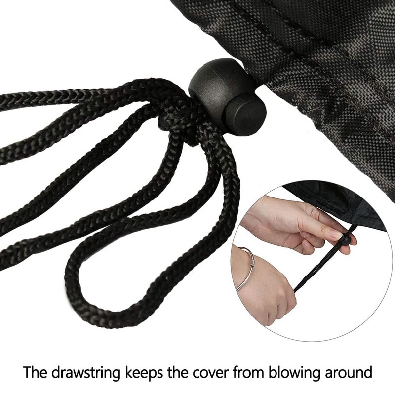 YardJoyliz 2pcs Waterproof Protective Teeter-Totter Home Seesaw Seat Cover, Black,