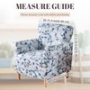 Printed Furniture Protector Stretch Single Sofa Slipcover Washable Soft Club