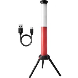 MaxWorks 50901 Work LED Light with Foldable Tripod Legs, Rechargable 3000mah Lithium Battery. Different Brightness and Color Modes. Up to 8000 Lumens.