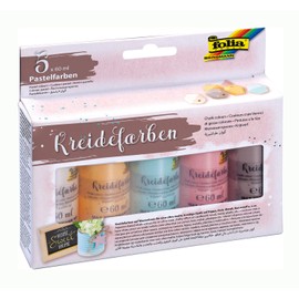 Folia 35019 – Chalk Chalks (Pack of 5 (S), Blue, Brown, Pink, White, Yellow, 175 mm, 35 mm, 140 mm)