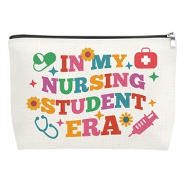 Mxrymvu Nurse Graduation Gift for Women Makeup Bag Nurse Gifts for Femela Nurses Week Gifts for Sister Friends Medical Assistant Coworker Cosmetic Bag Nurses Practitioner Gift for Christmas Birthday