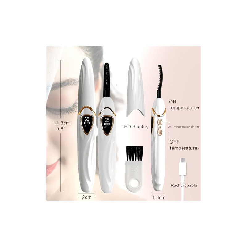 S600 Heated Eyelash Curler - Accurate Temperature Control, Intelligent Automatic