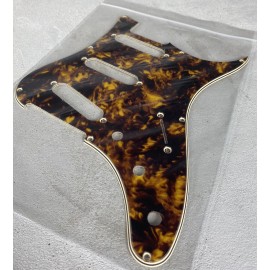 Silver Sky Mod Shop PRS Silver Sky Pickguard 4ply Yellow Marble Tortoise