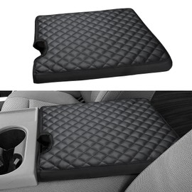 INTGET Car Center Console Armrest Cover for 2025 Ford F150 Accessories 2015-2023 2024/for F250 F350 F450 F550 2017-2024 40/20/40 Jump Seat Console Lid Seat Cover (Cushion, 2015-2024 Jump Seat)