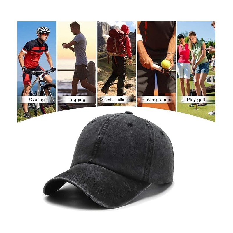 Men's Chef Baseball Cap Embroidered Adjustable Washed Dad Hat Snapback