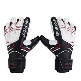SPORTOUT Goalkeeper Gloves Kids, Football Gloves,Goalie Gloves Youth Adult with Finger Protection & 4mm Latex to Give Protection to Prevent Injuries