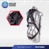 ATERET Fall Protection 5pt Safety Harness, 1D-Ring, Quick-Connect Buckle, Grommet