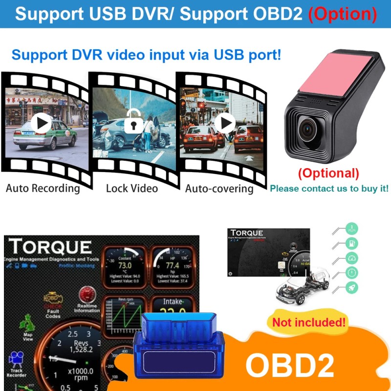 YuanTing 7" Android 13 Car Stereo Radio GPS WiFi Carplay