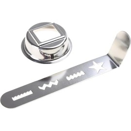 QIXIAMO Cookie Maker and Pastry Attachment - Meat Grinder, Stainless Steel Biscuit Mold for Cookies