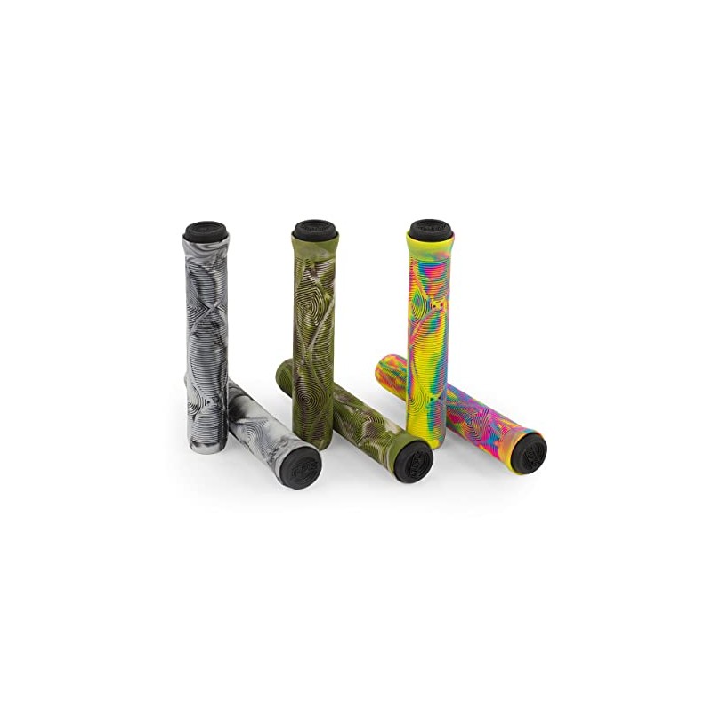 Slamm Scooters Team Swirl Bar Grips - Arctic (Multi-Colour) -