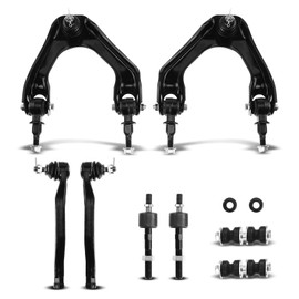 A-Premium Set of 8, Front Upper Control Arm, Sway Bar Link, Inner & Outer Tie Rod End, Compatible with Honda Accord 1990 1991 1992 1993