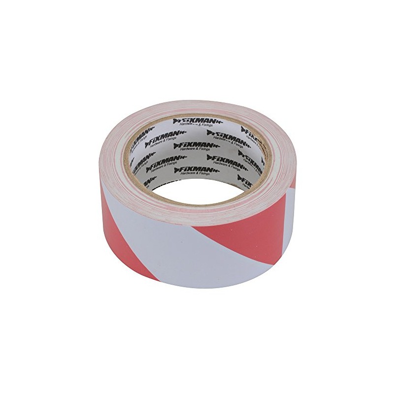 Fixman 188781 Hazard Tape 50 mm x 33m Red/White