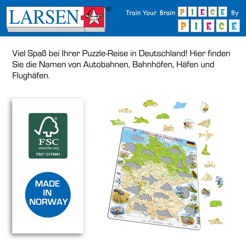 Larsen Travelling in Germany Puzzle (91 Piece)