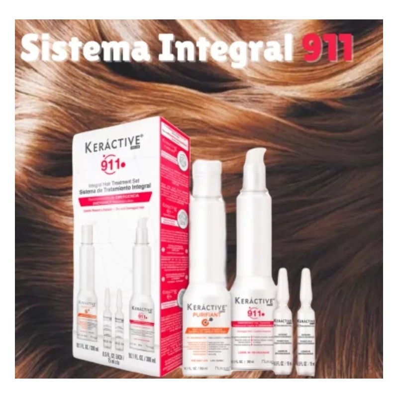 Nutrapel 911 Tratamiento Capilar Integral Set de 3 prod. Shampoo