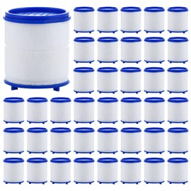 Purificador de agua, Filtro de agua para llave, Filtro de montaje de llave giratorio de 360 grados con 25 Elementos Filtrantes, 2 Modo de Flujo de Agua (40 Filtros de Repuesto)