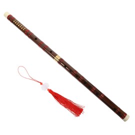 FRCOLOR Professional Bamboo Flute Durable Traditional Chinese Style C Key Polished Sound for Beginners Students Musical Instrument