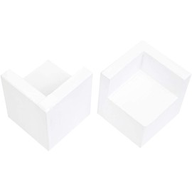 Pack of 4 Bed Riser Square Furniture Risers,Adds 2" Height to Sofas, Desks,Tables and Chairs Create Underbed Storage… (White)